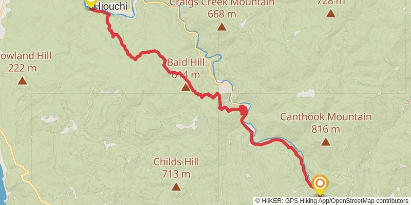 Bigfoot Trail stage 35 Map
