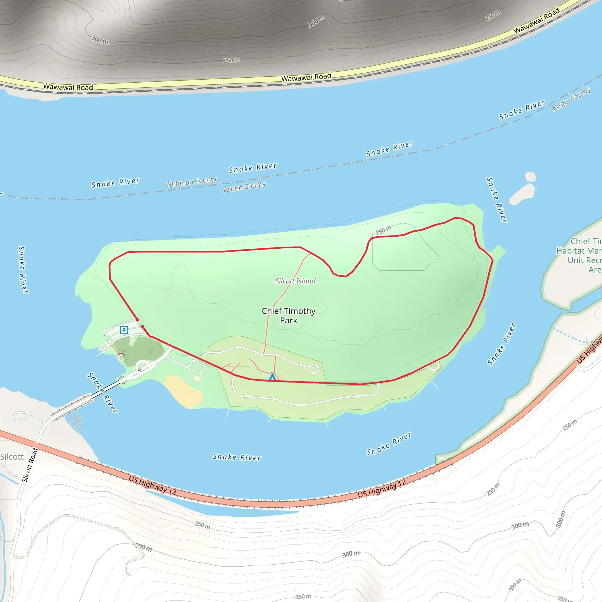 Chief Timothy Park Loop mobile static map