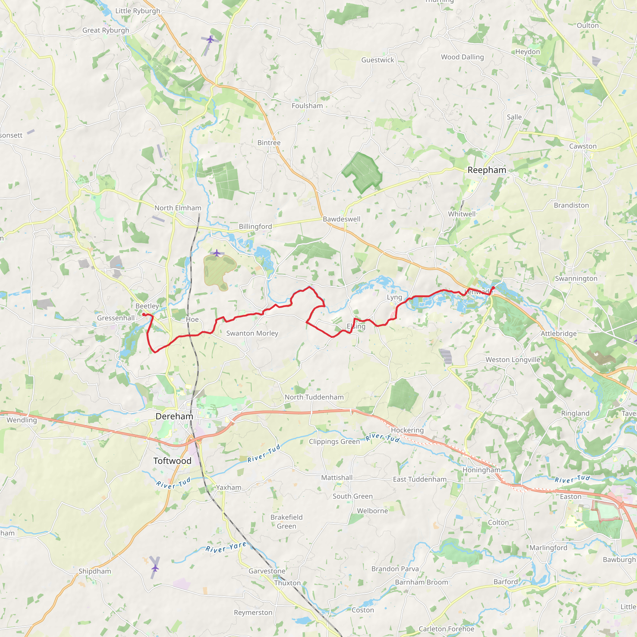 Wensum Way mobile static map