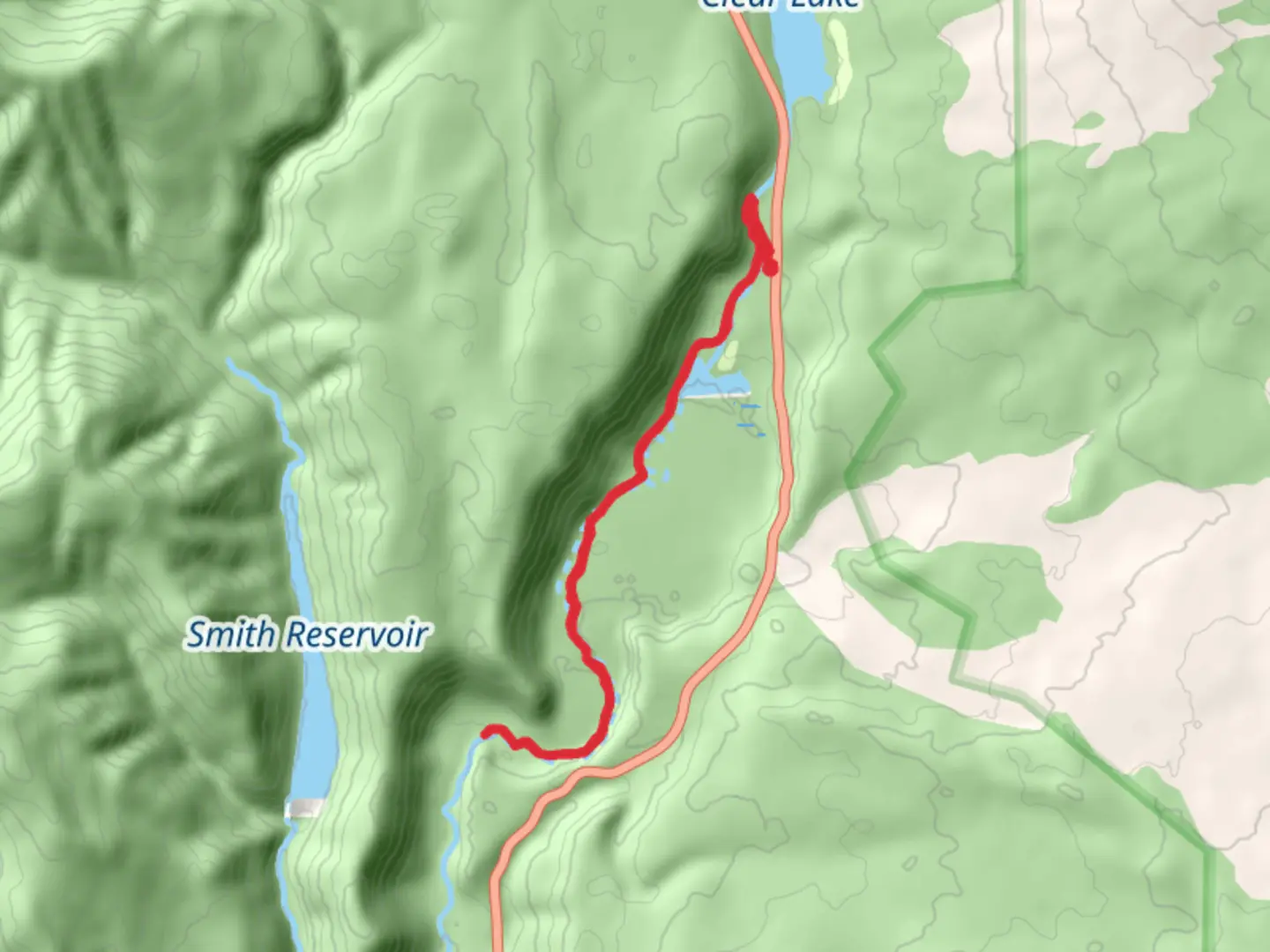 An image depicting the trail Tamolitch Blue Pool via McKenzie River Trail - Long and its surrounding area.