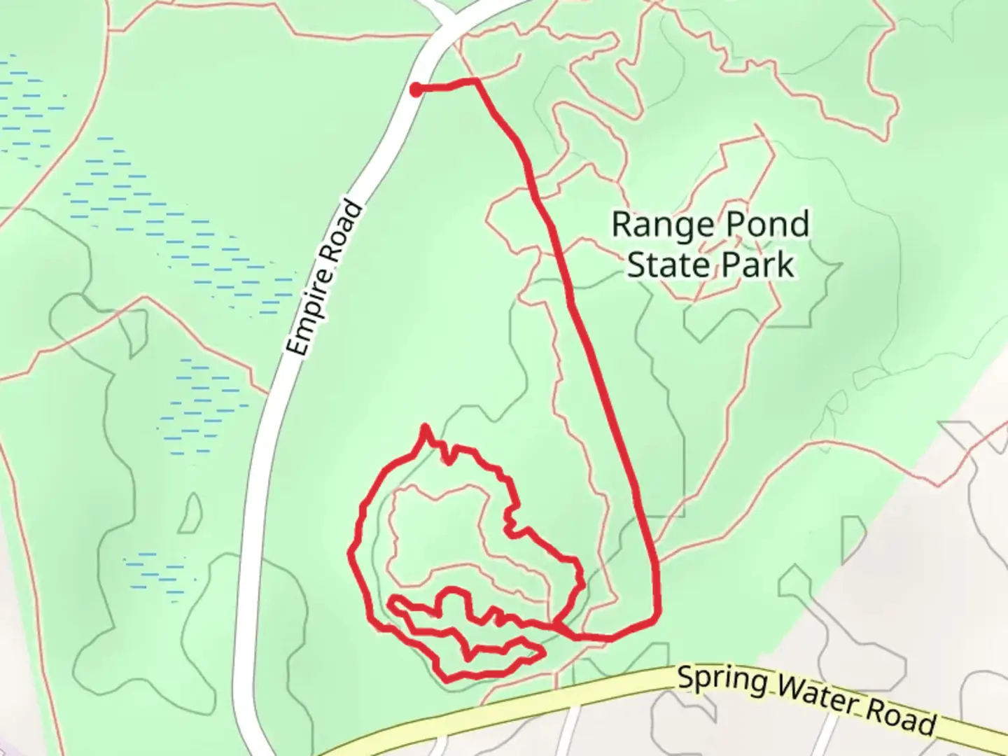 An image depicting the trail Rock Ring Trail Loop and its surrounding area.