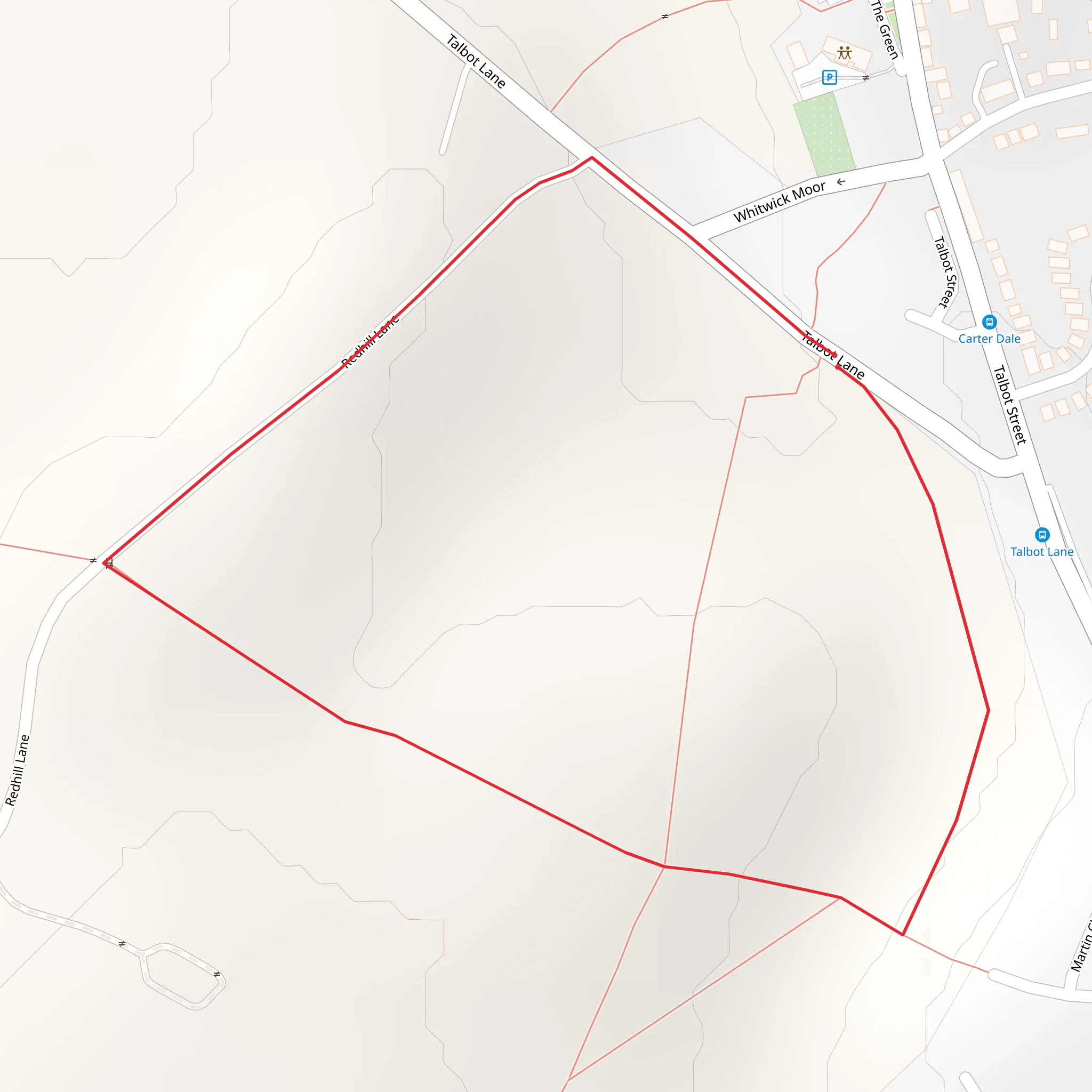 Thringstone Short Loop mobile static map