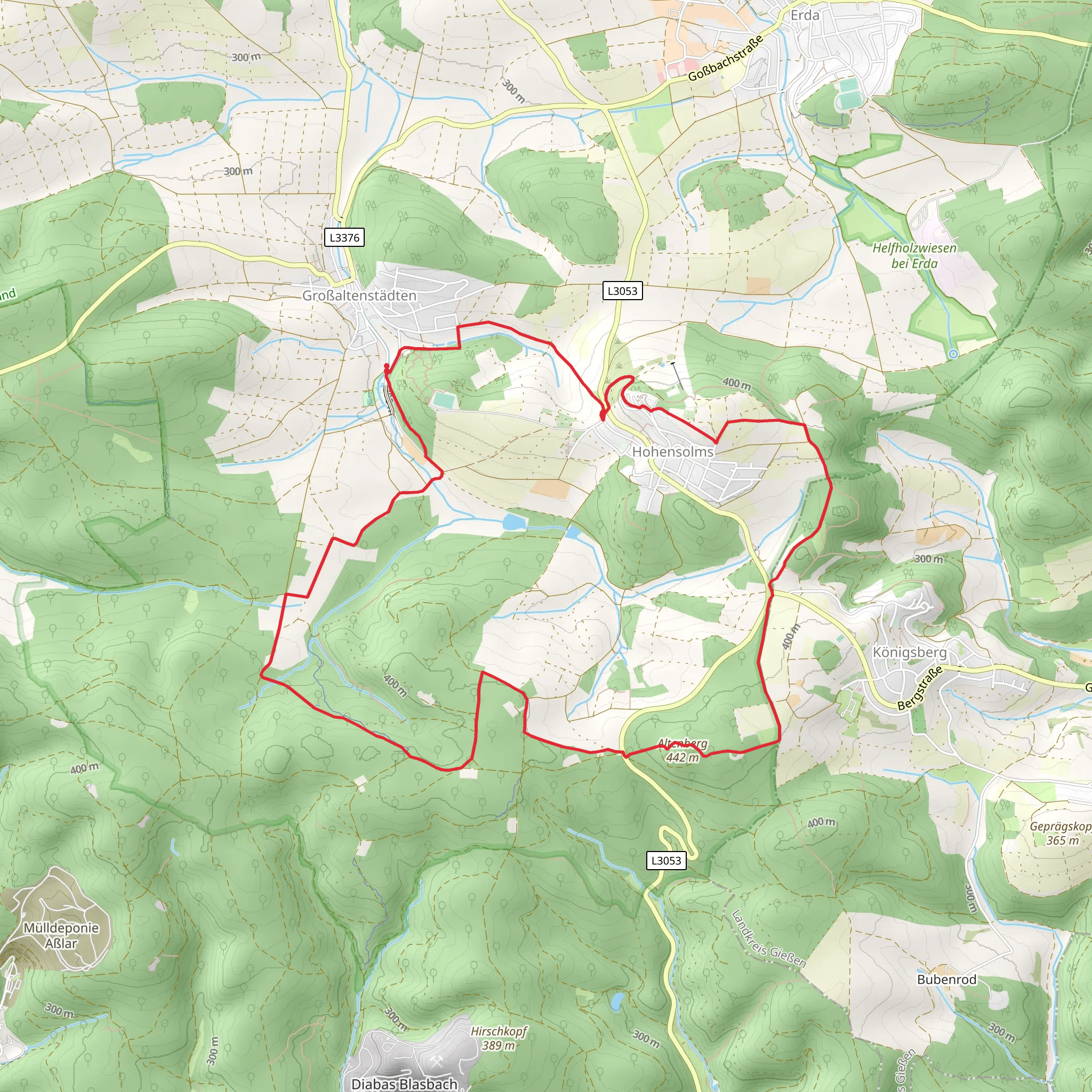 Baumelbank and Obstwiesen via Extratour Zweiburgentour mobile static map