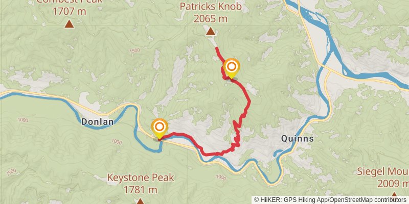 Fourteen Mile Creek Trail stage 2 Map