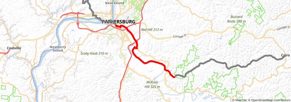 American Discovery Trail South Route stage 47 Map