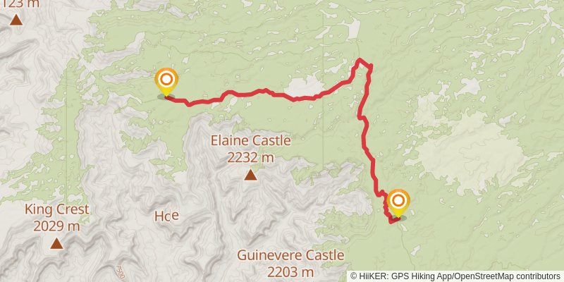 Hayduke Trail stage 62 Map