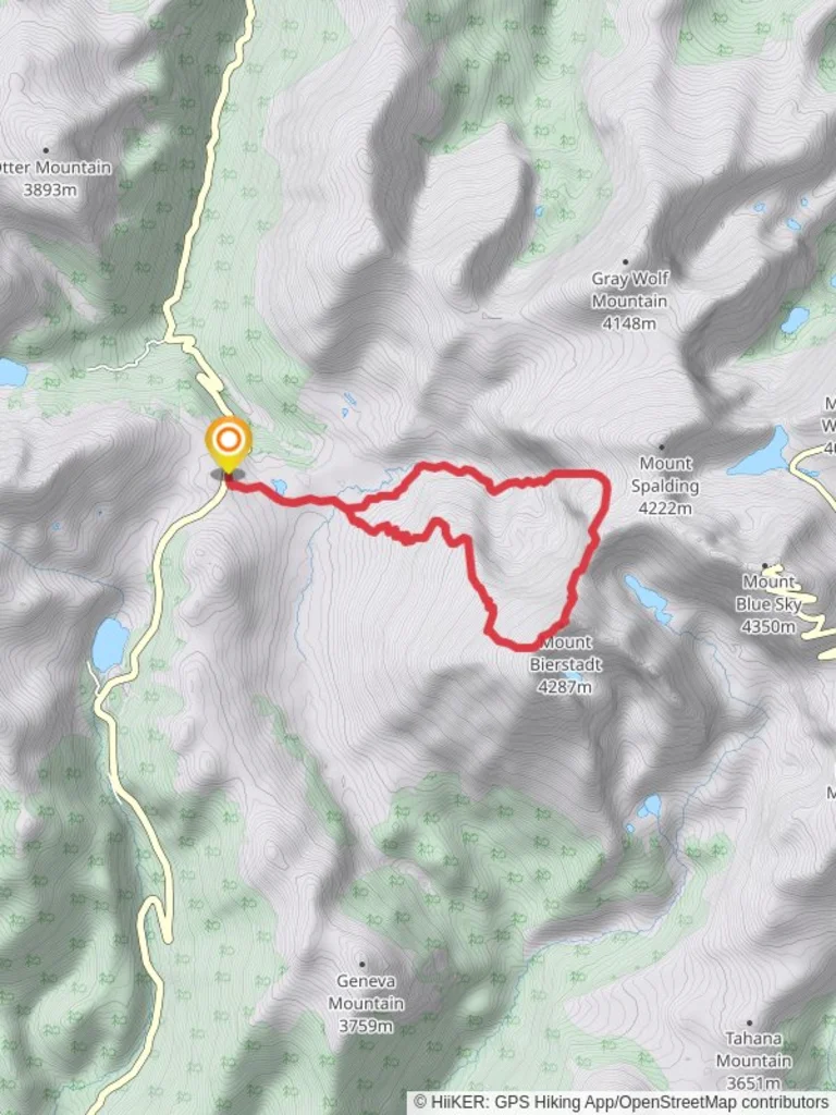 An image depicting the trail Mount Bierstadt Loop Trail and its surrounding area.