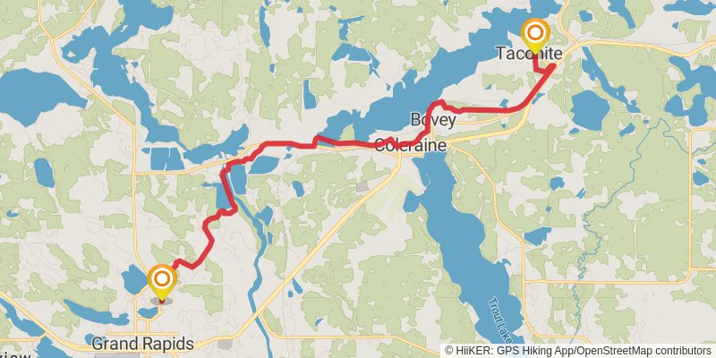 Mesabi Trail stage 6 Map