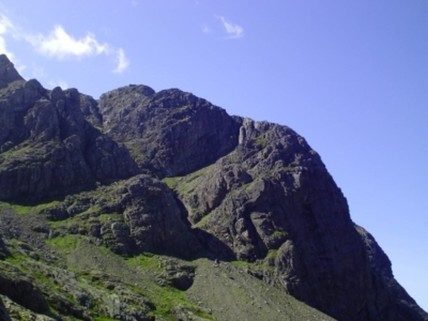 An image depicting the trail Ben Nevis - Tower Ridge Circuit and its surrounding area.