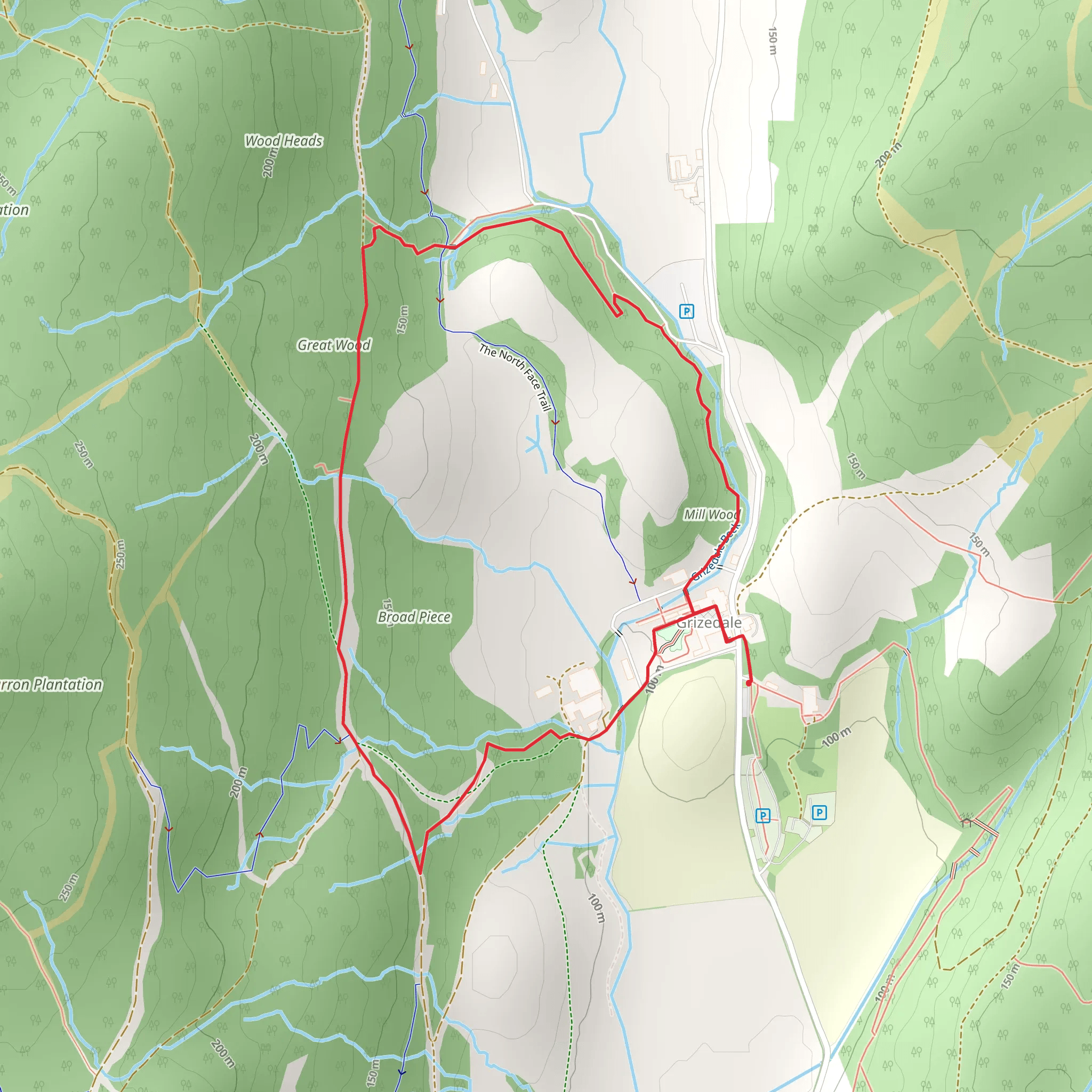 Mill Wood Loop mobile static map
