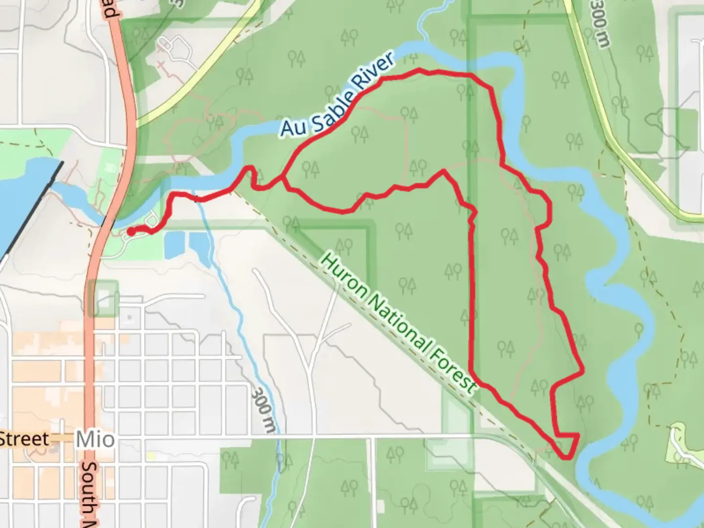 An image depicting the trail Wolf Creek Hiking Loop Trail and its surrounding area.
