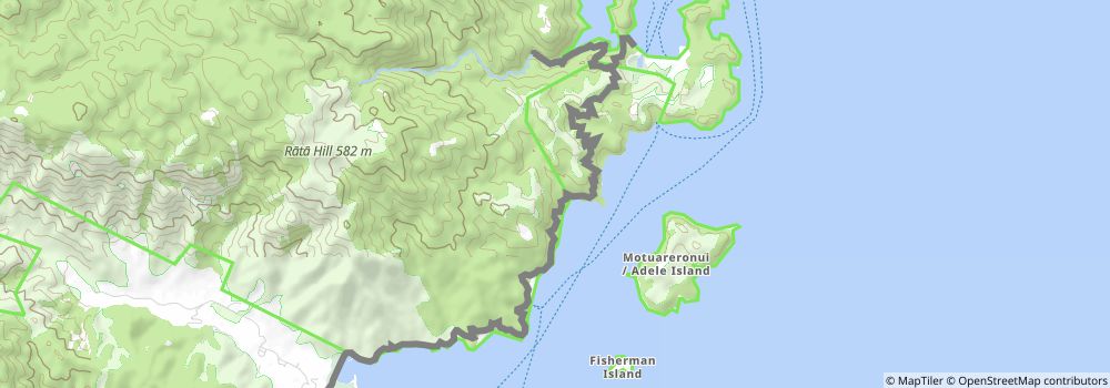 Cleopatra's Pool via Abel Tasman Coastal Track stage 2 Map