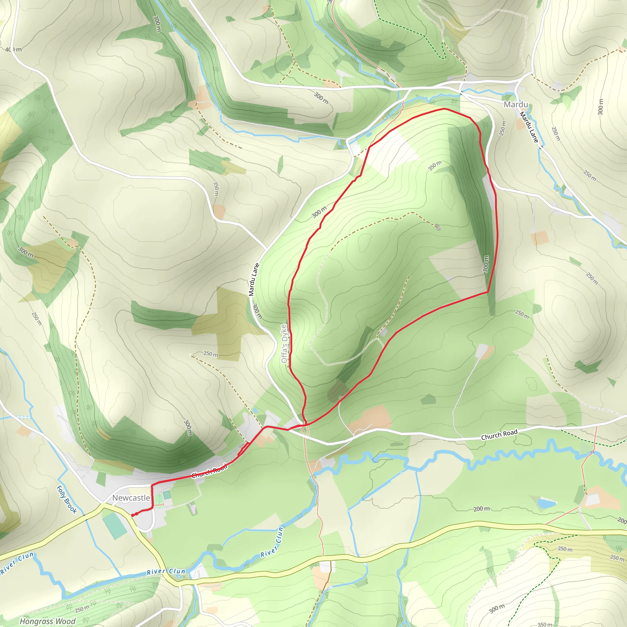 Graig Hill Loop mobile static map