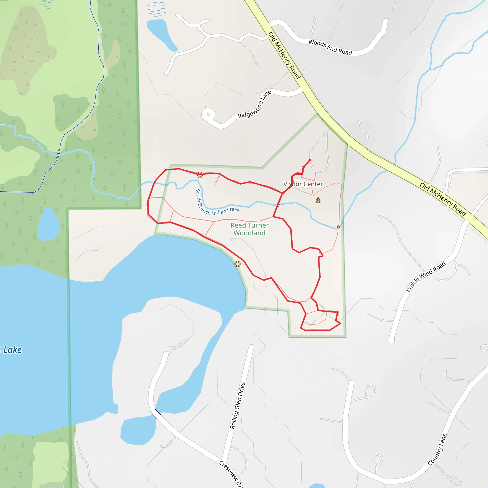 Salem Lake Norheast Loop mobile static map