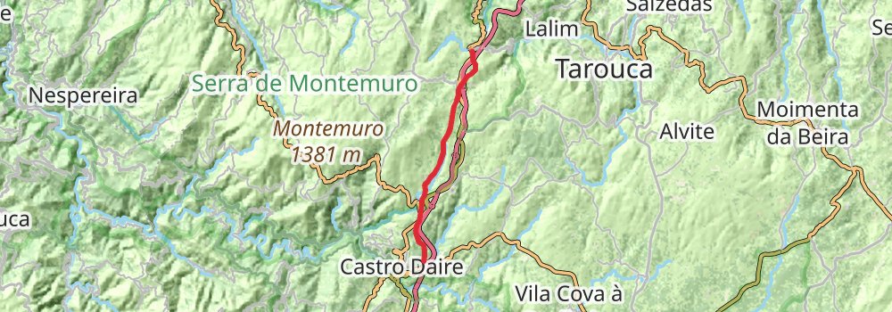 Camino Portugues do Interior stage 5 Map
