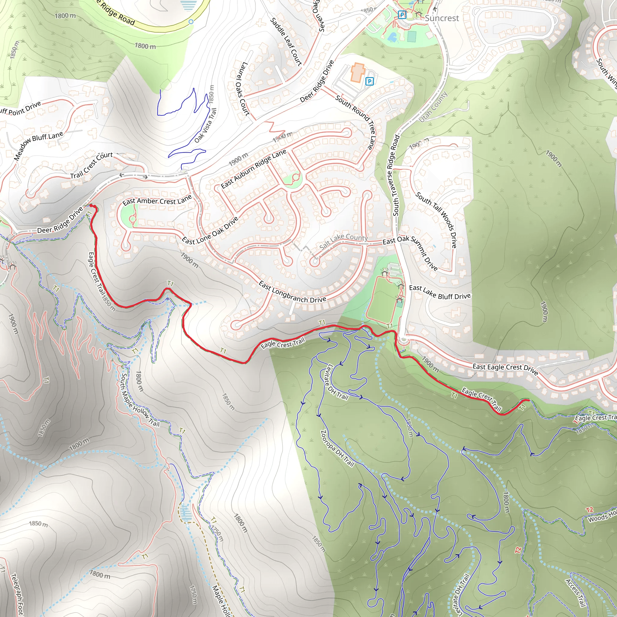 Eagle Crest Walk mobile static map