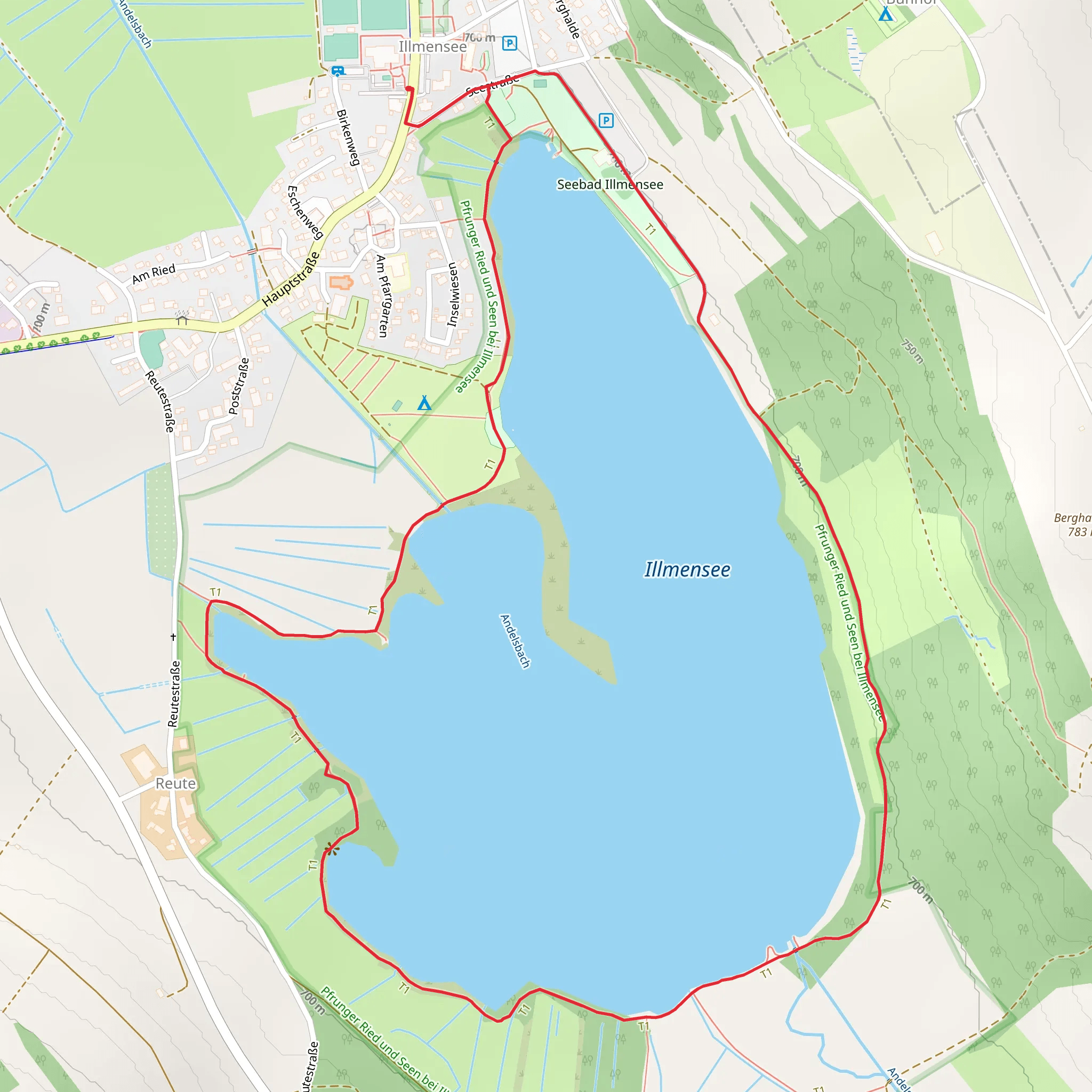Illmensee Loop mobile static map