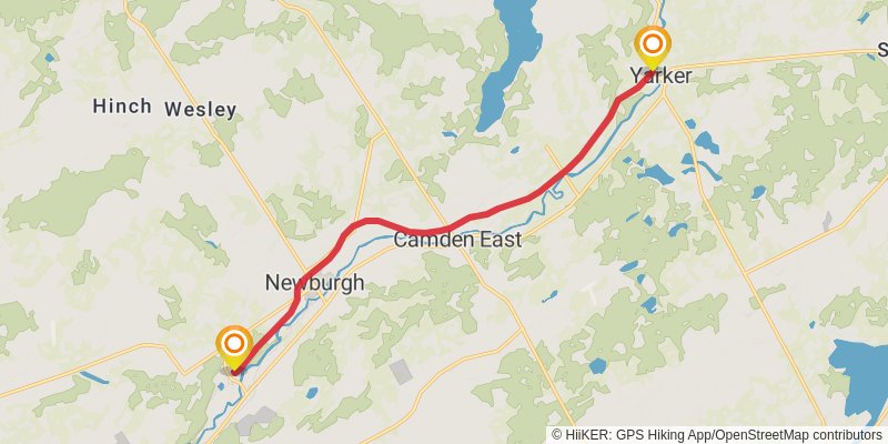 Cataraqui Trail stage 5 Map