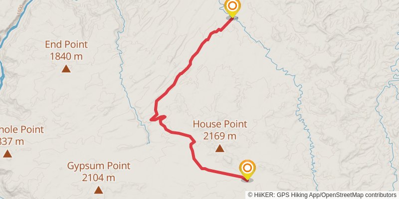 Hayduke Trail alt 6 Map