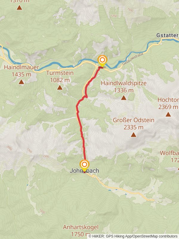 Johnsbacher Sagenweg mobile static map