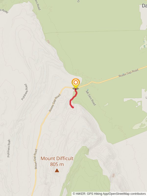 Map of Beehive Falls Walk, Shire of Northern Grampians