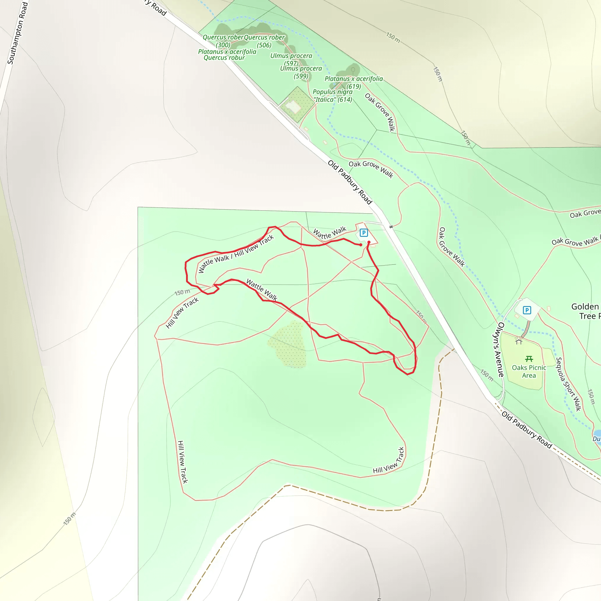 Wattle Walk mobile static map