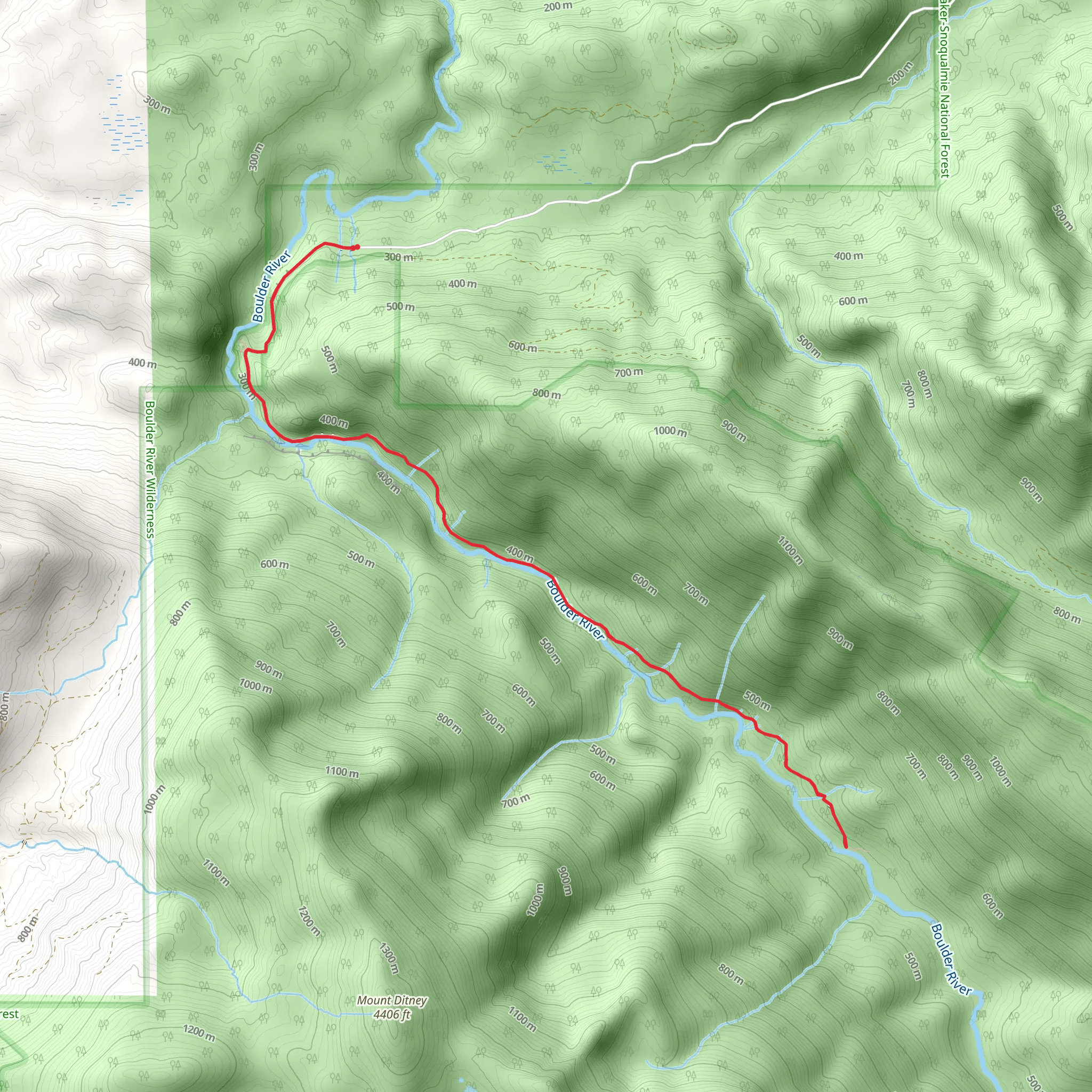 Boulder River Trail mobile static map
