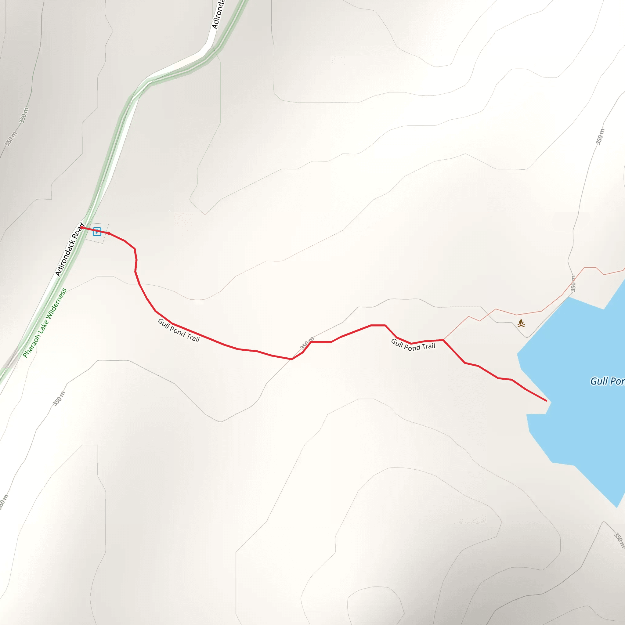 Gull Pond Trail mobile static map