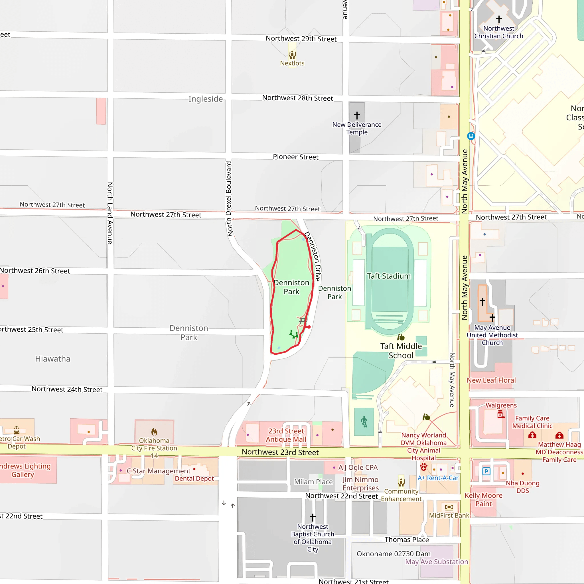 Denniston Park Loop mobile static map