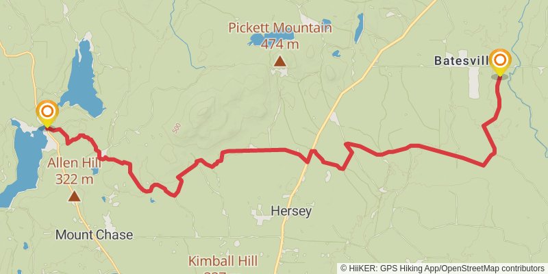 International Appalachian Trail - Maine stage 5 Map