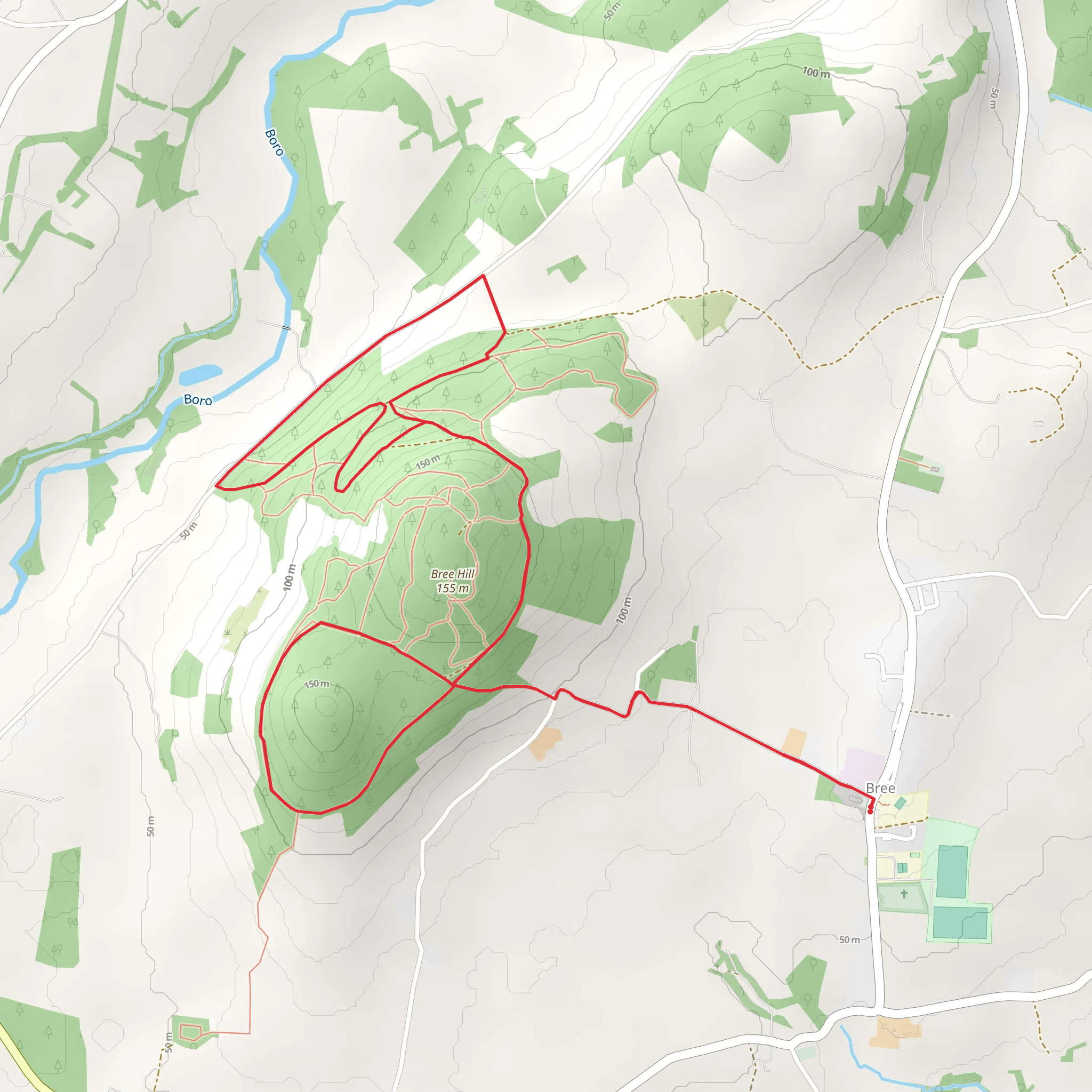 Bree Trail - Beech Walk mobile static map