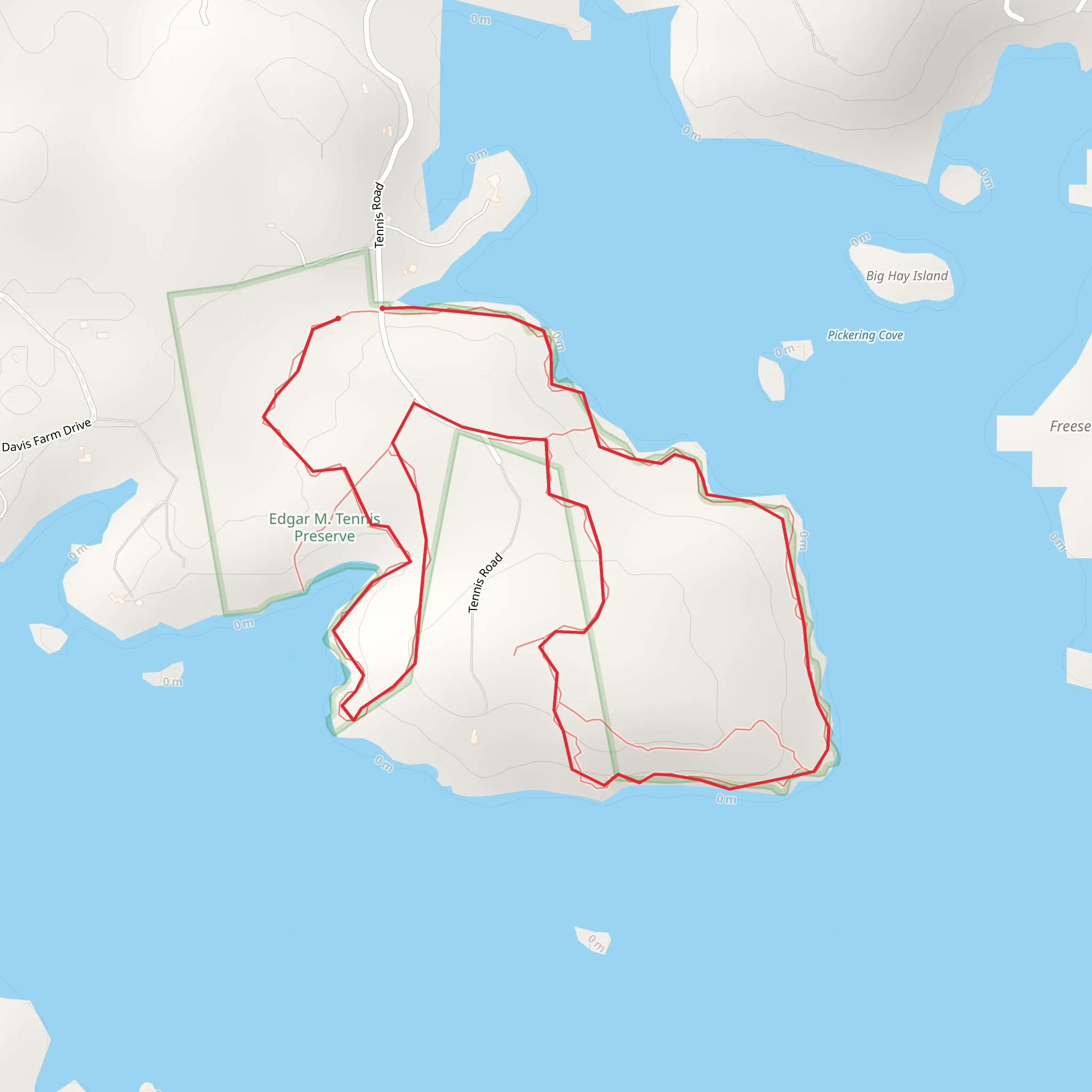 Pickering Cove Loop mobile static map