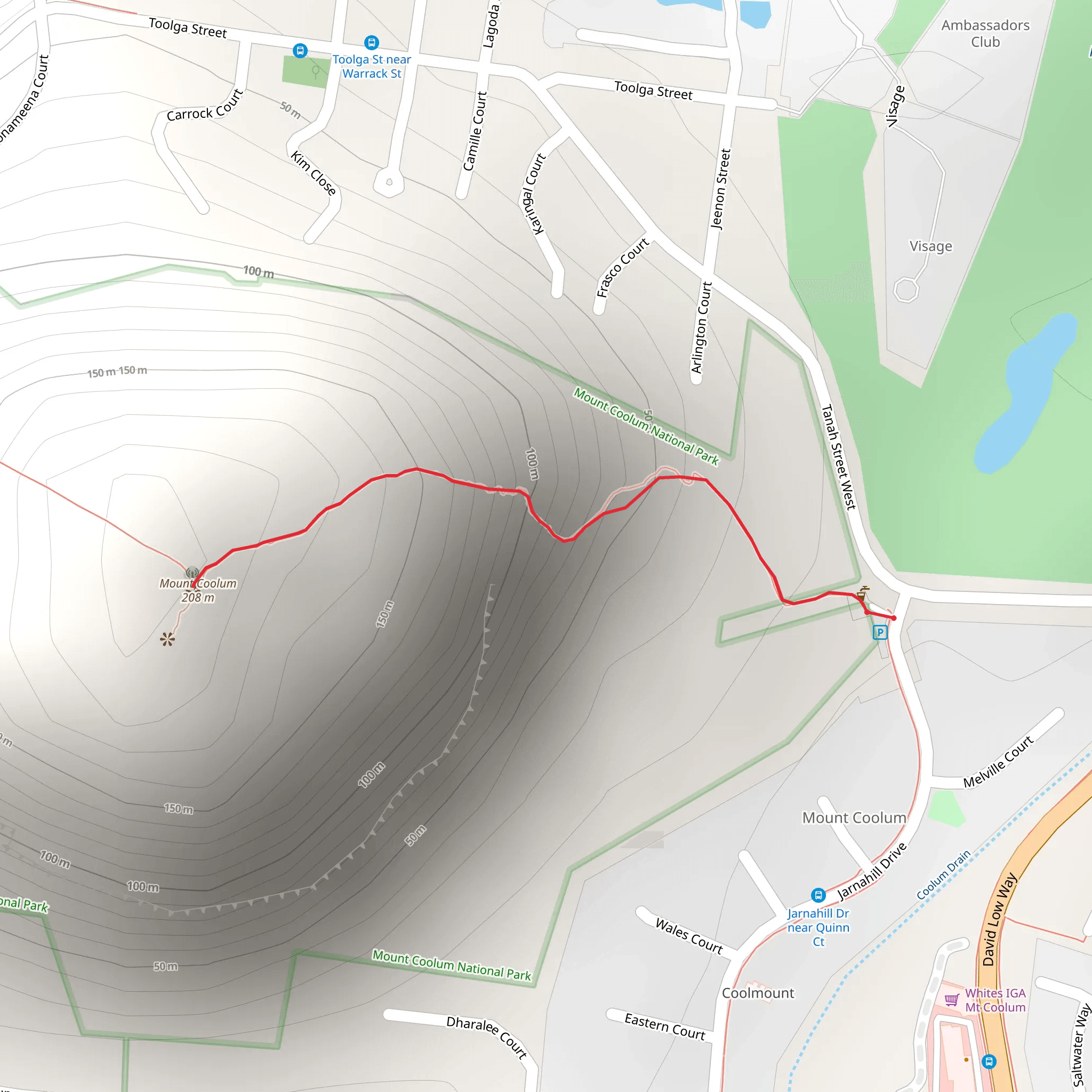 Mount Coolum Summit Walk mobile static map