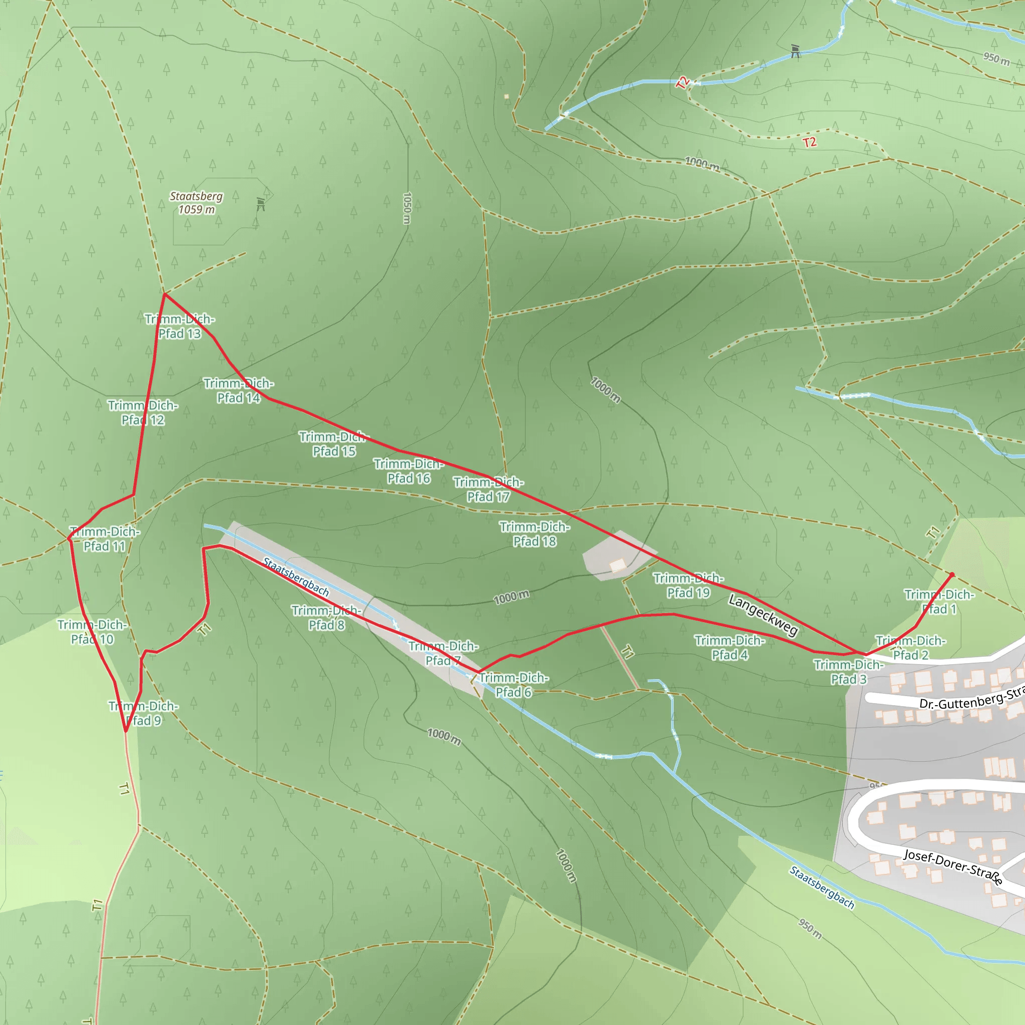 Trimm Dich Pfad Loop mobile static map