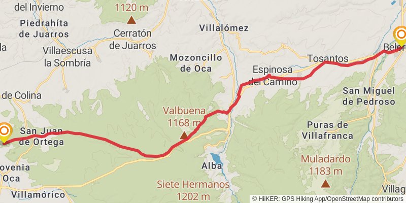Camino Catalan stage 28 Map