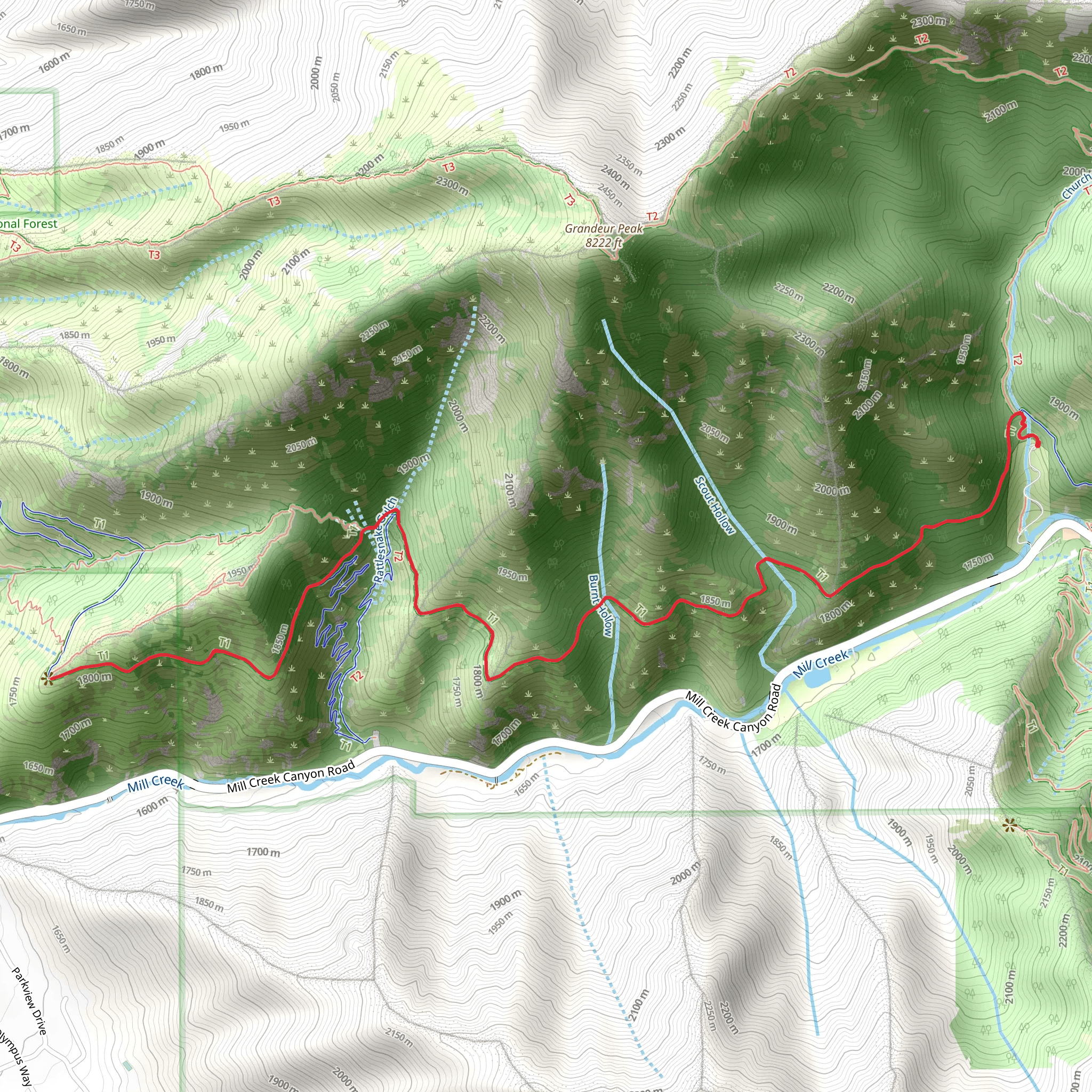 Pipeline Short Trail mobile static map