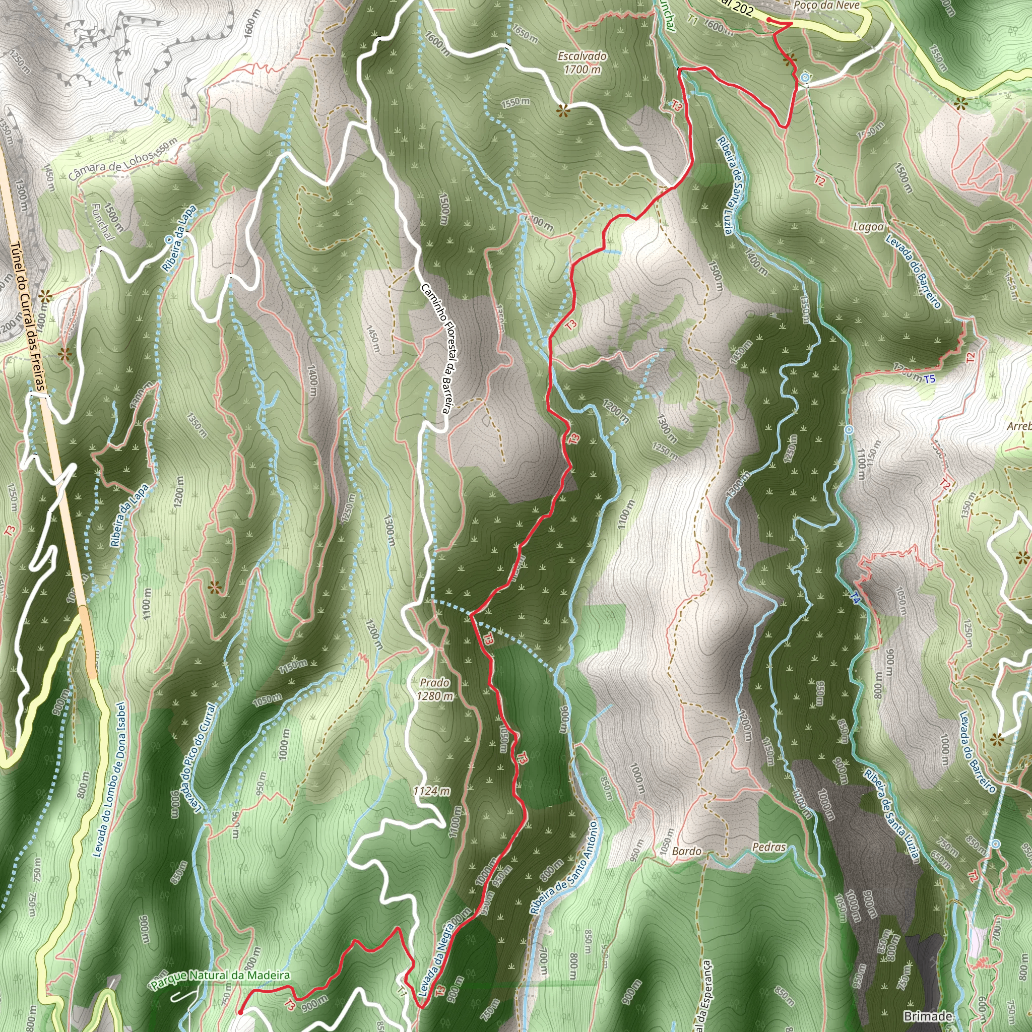 Levada da Negra mobile static map