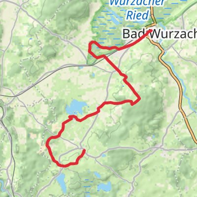 Bad Wurzach to Einturnen Walk via Rohrsee mobile static map