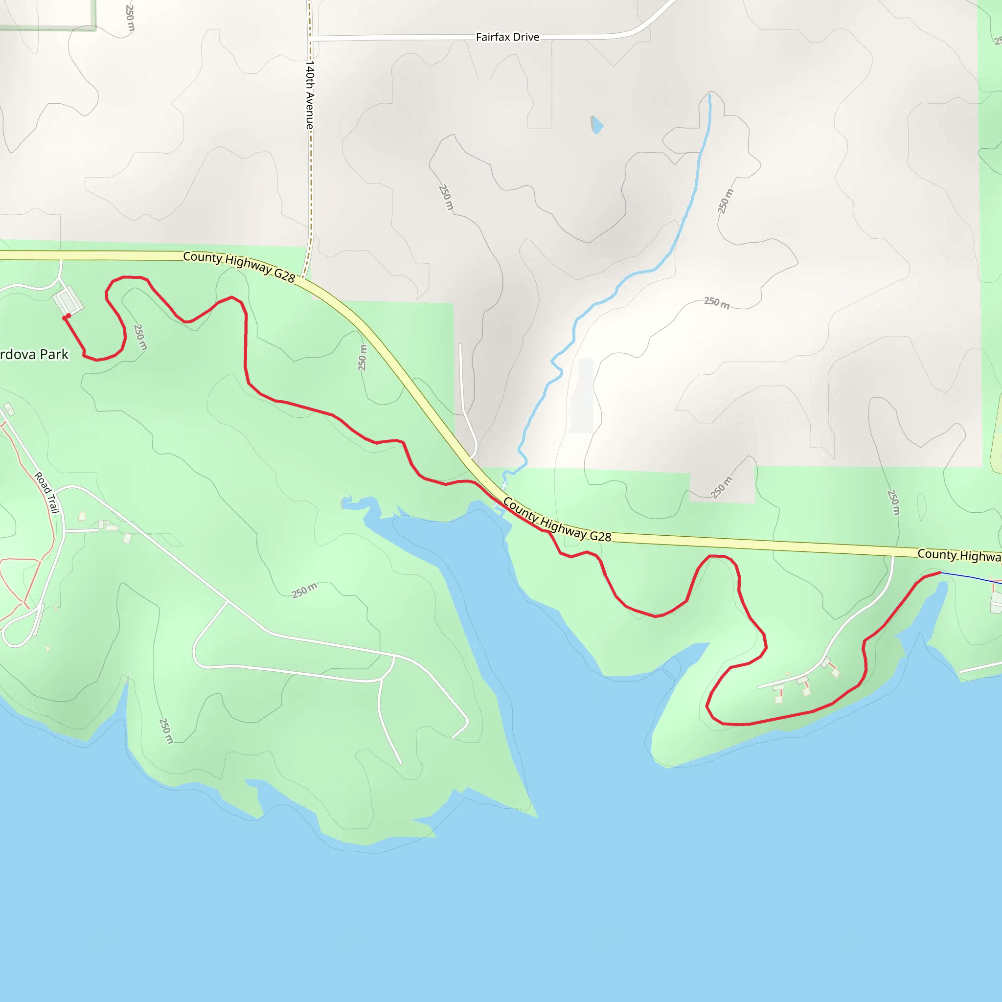 Cordova Park Walk mobile static map