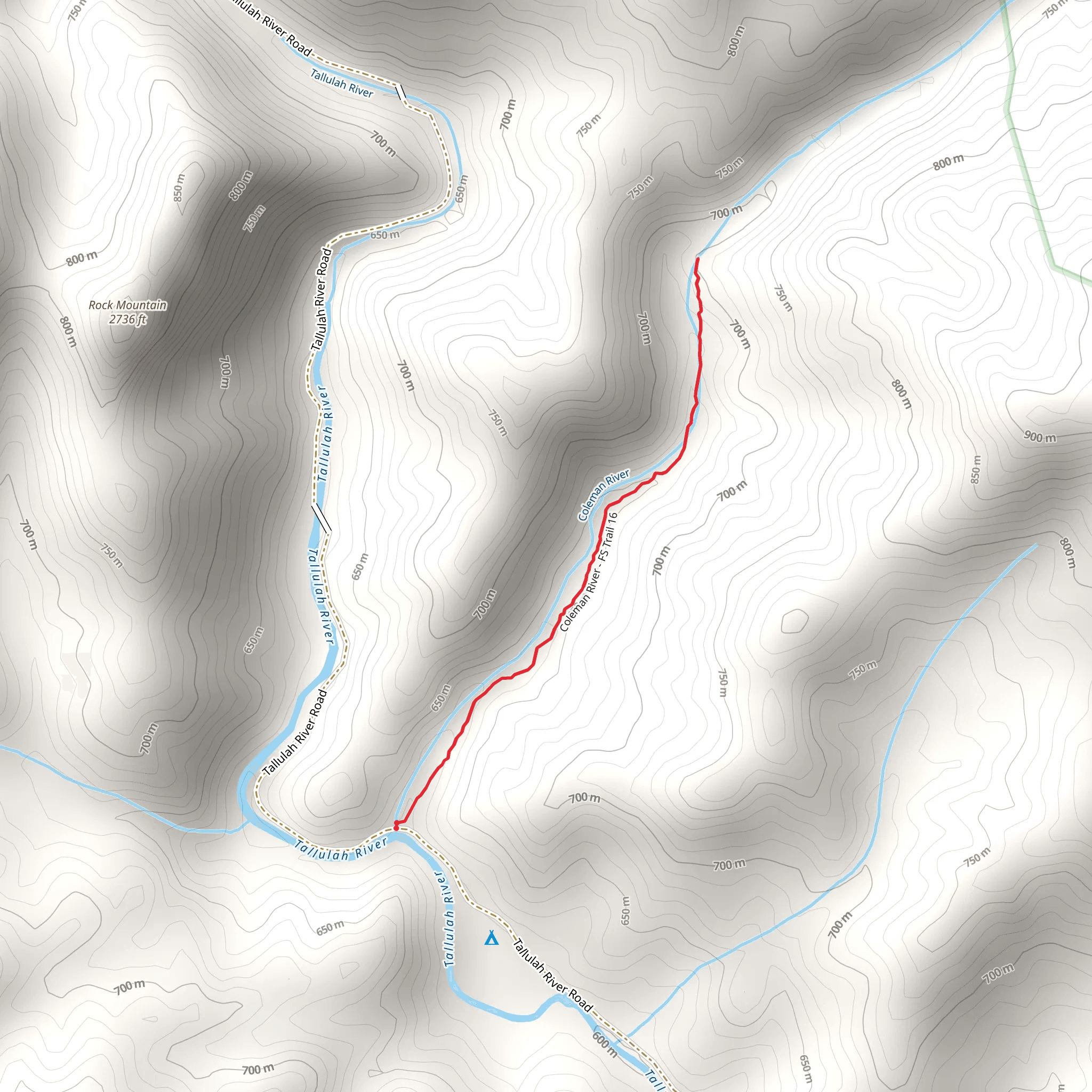 Coleman River Walk mobile static map