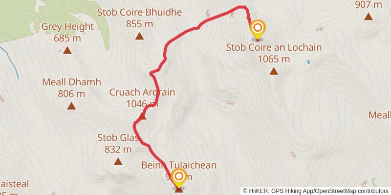 Crianlarich Hills Loop from Crianlarich stage 2 Map