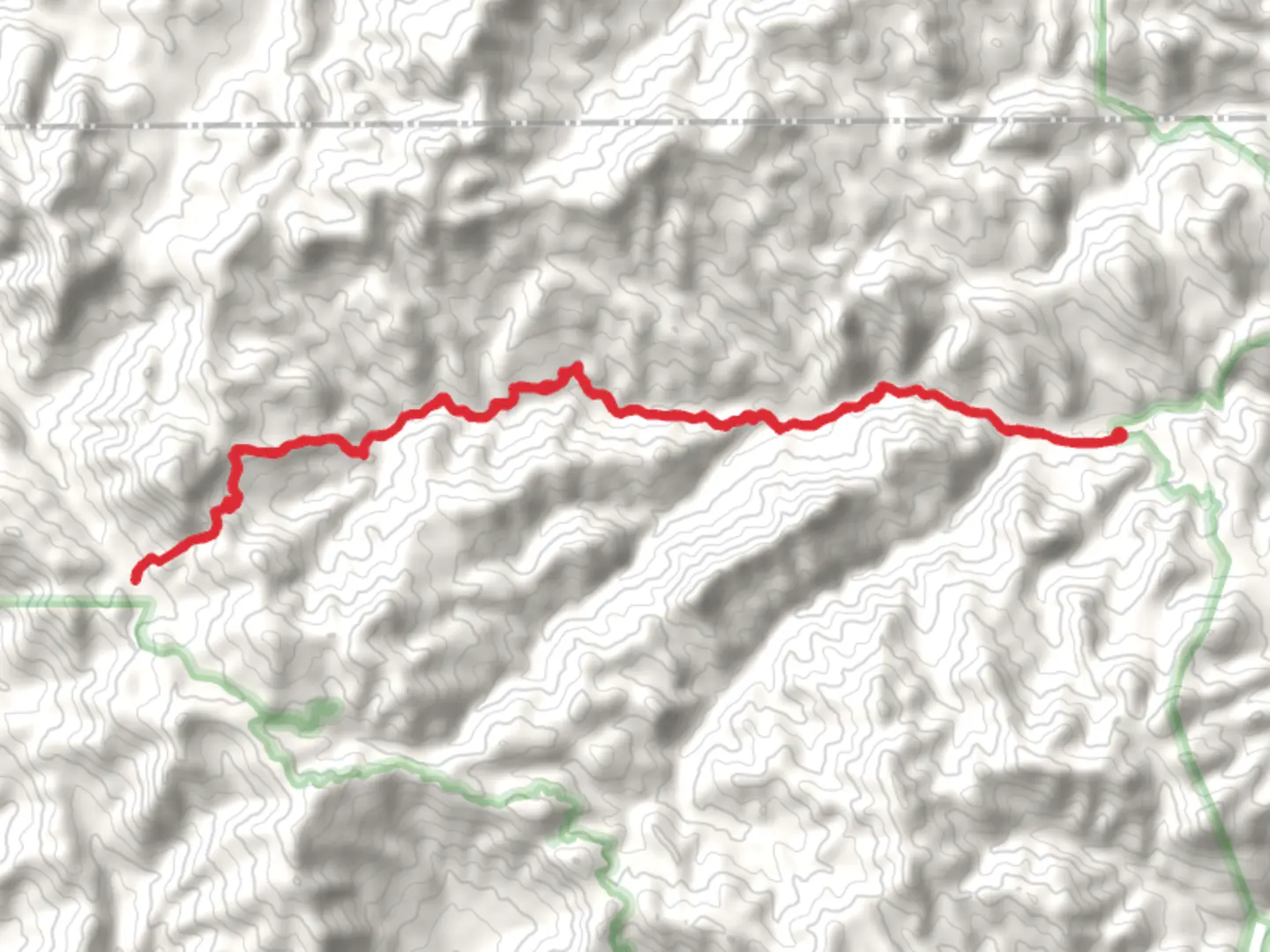 An image depicting the trail West Pinto Creek Trail and its surrounding area.