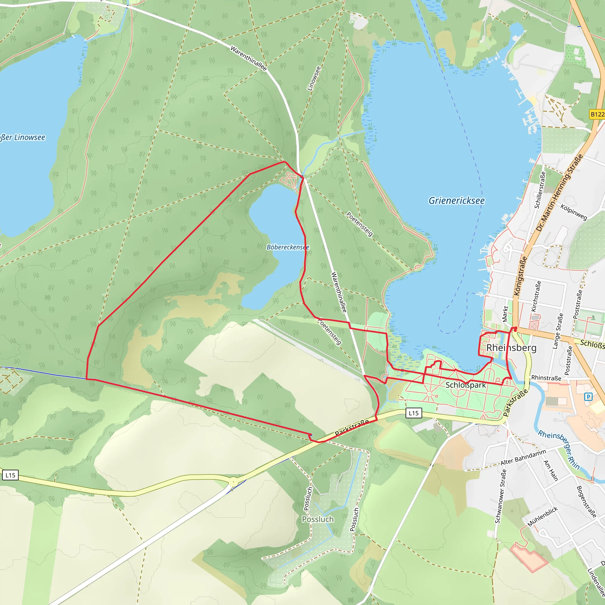 Böbereckensee via Poetensteig mobile static map