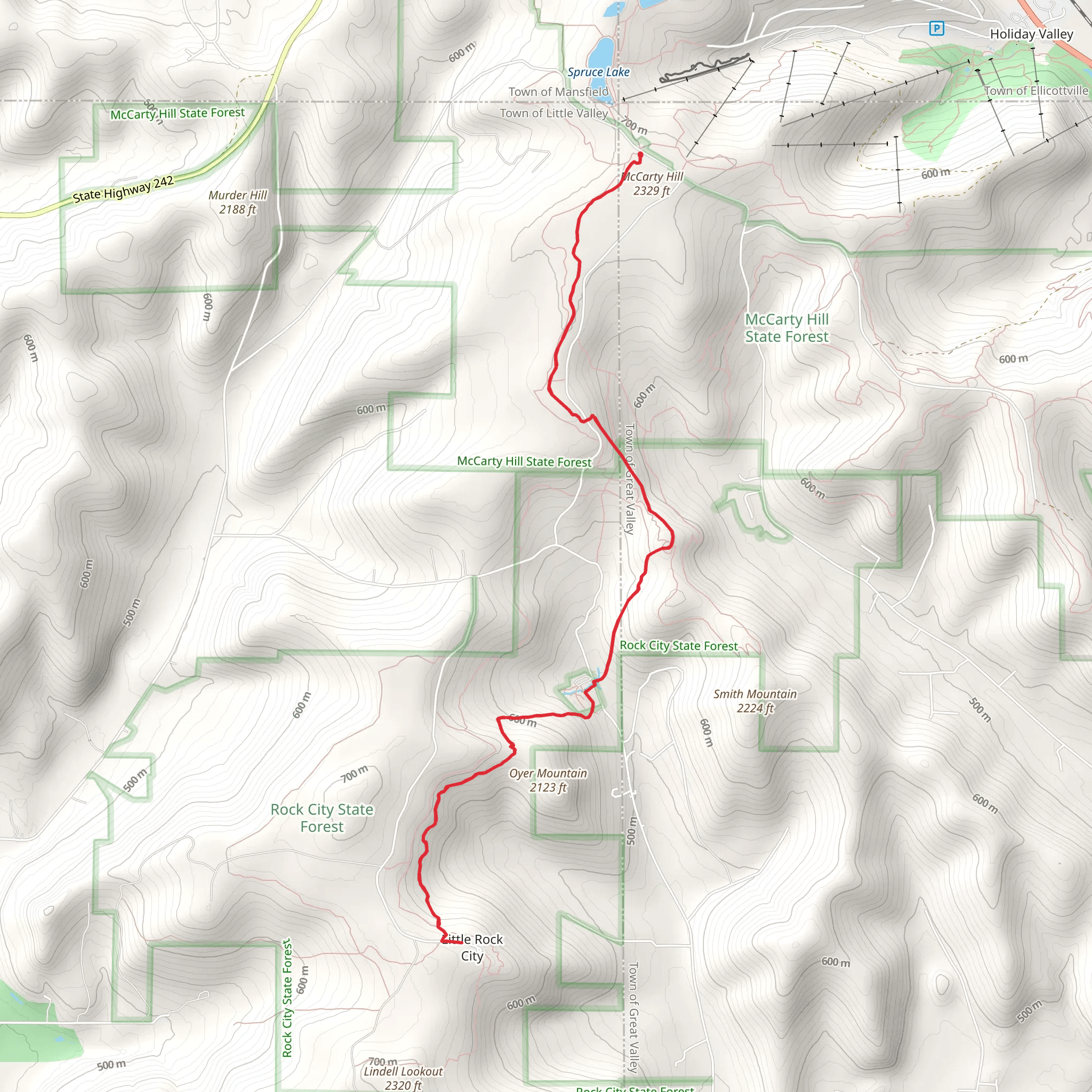 Little Rock via NCT mobile static map