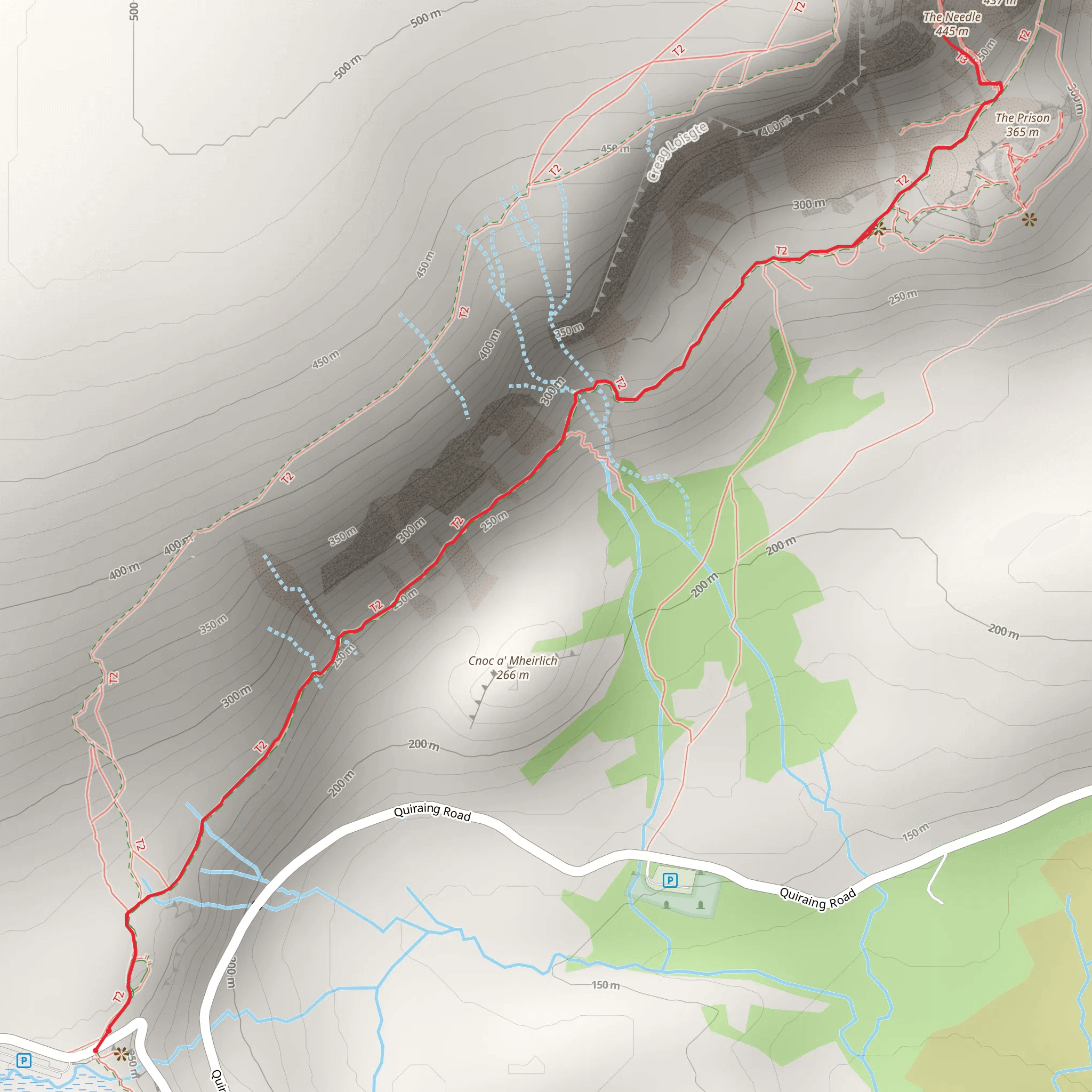 The Needle via Quiraing Loop mobile static map