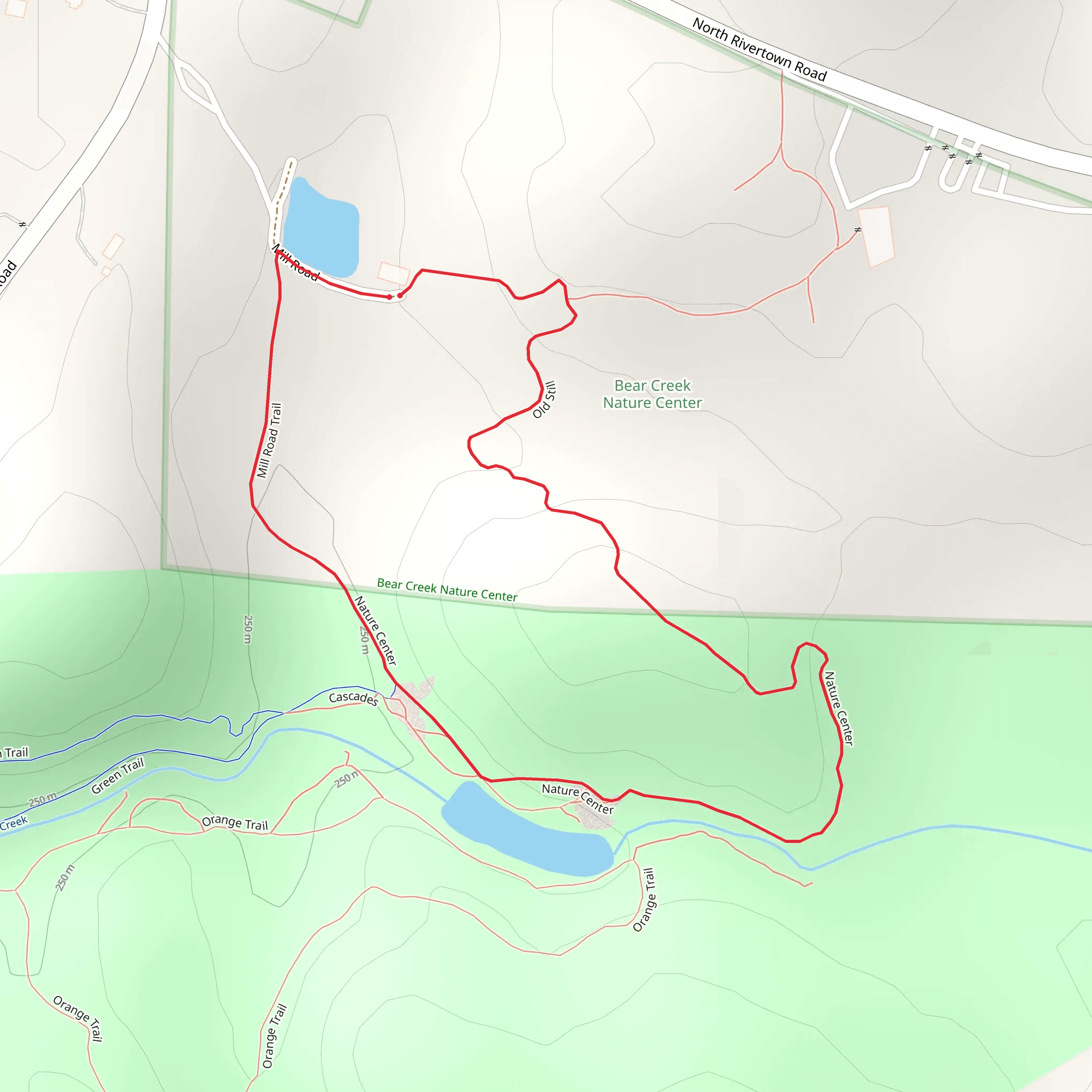 Old Still and Nature Center Loop mobile static map