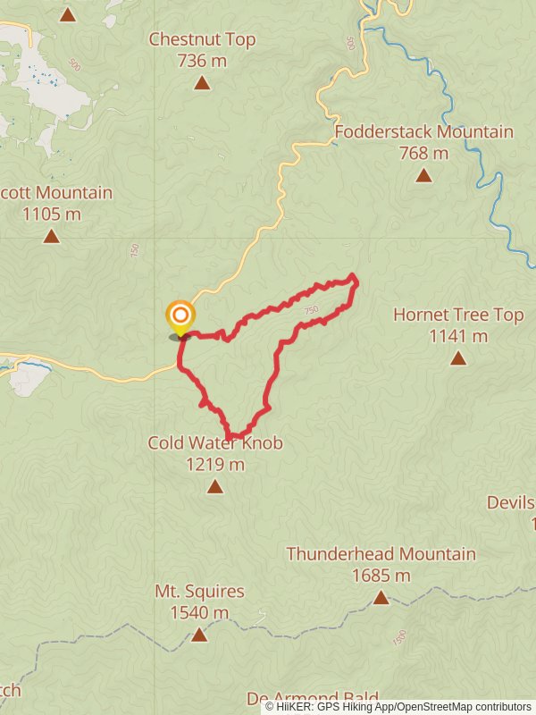 Lead Cove Trail, Bote Mountain Trail and Finley Cane Trail Loop