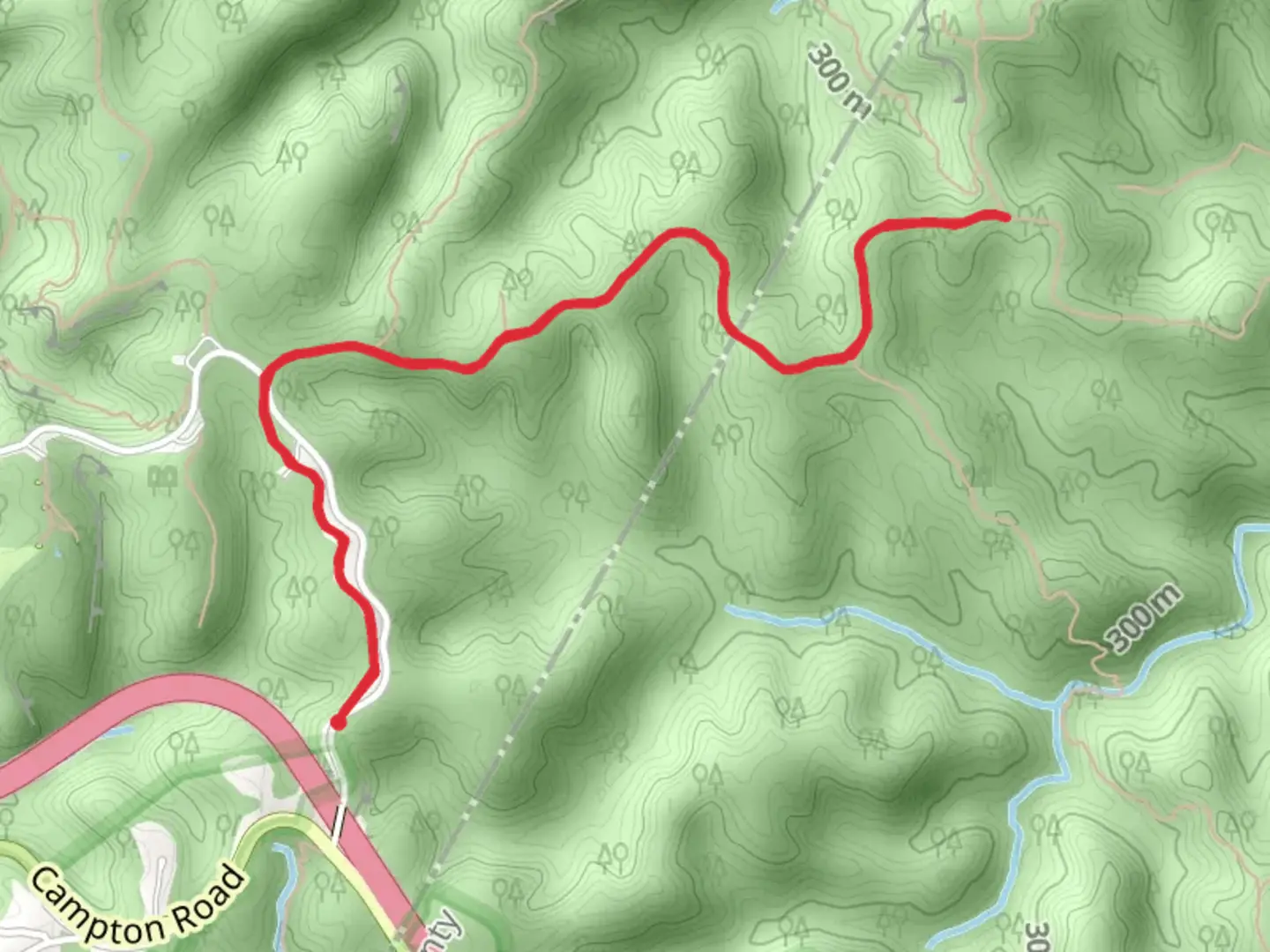 An image depicting the trail Sheltowee Trace Trail and its surrounding area.