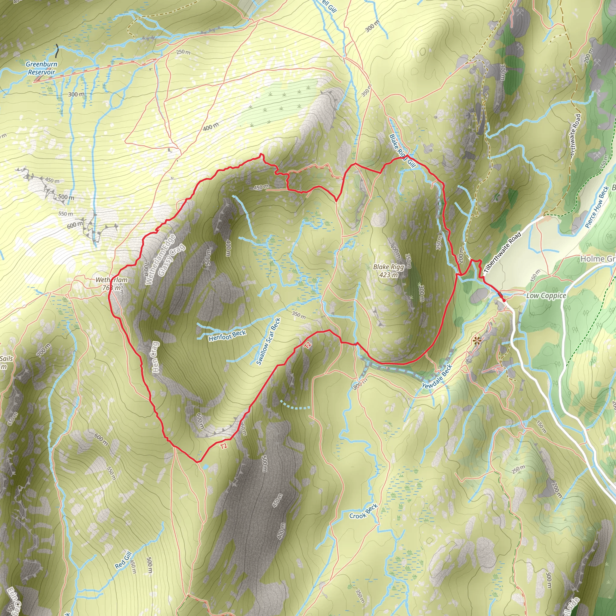 Wetherfam and Blake Rigg Plantation Loop mobile static map