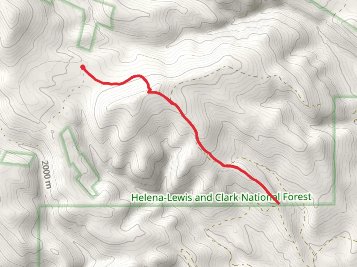 An image depicting the trail Corral Creek Trail and its surrounding area.